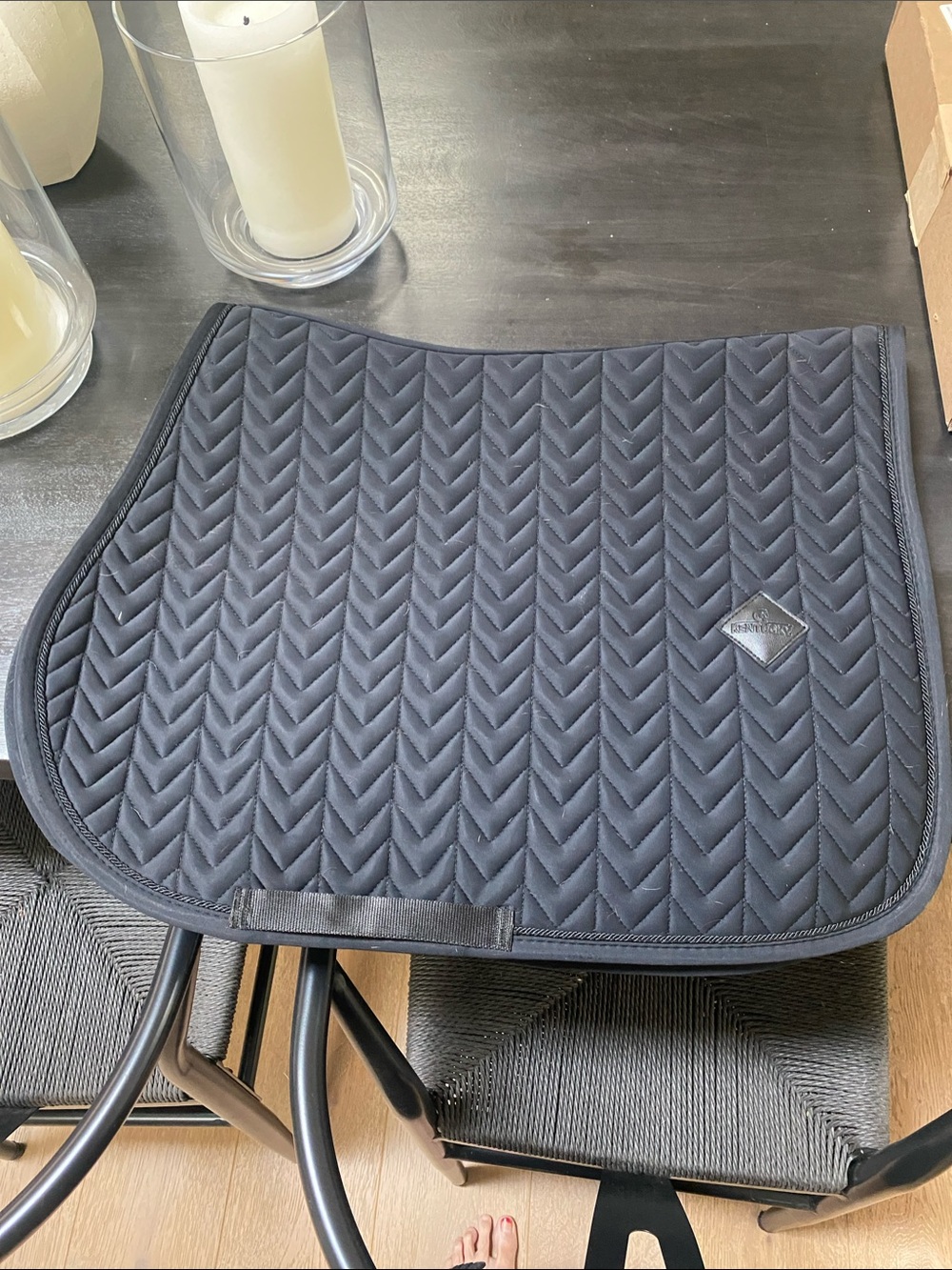 Kentucky horsewear Quilted jump Saddle Pad - black
